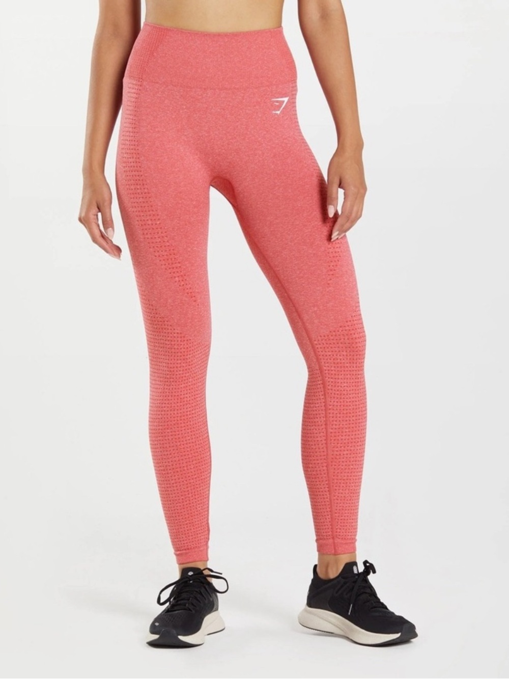 Gymshark Vital Seamless Leggings Coral Chili Red Marl Size S
